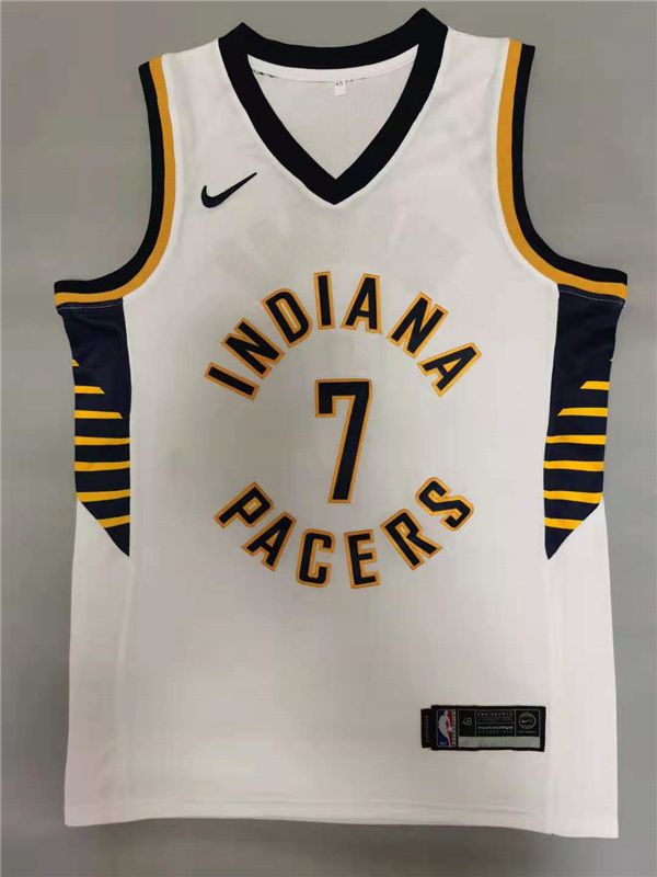 Men Indiana Pacers #7 Brogdon White 2021 Game Nike NBA Jerseys->toronto raptors->NBA Jersey